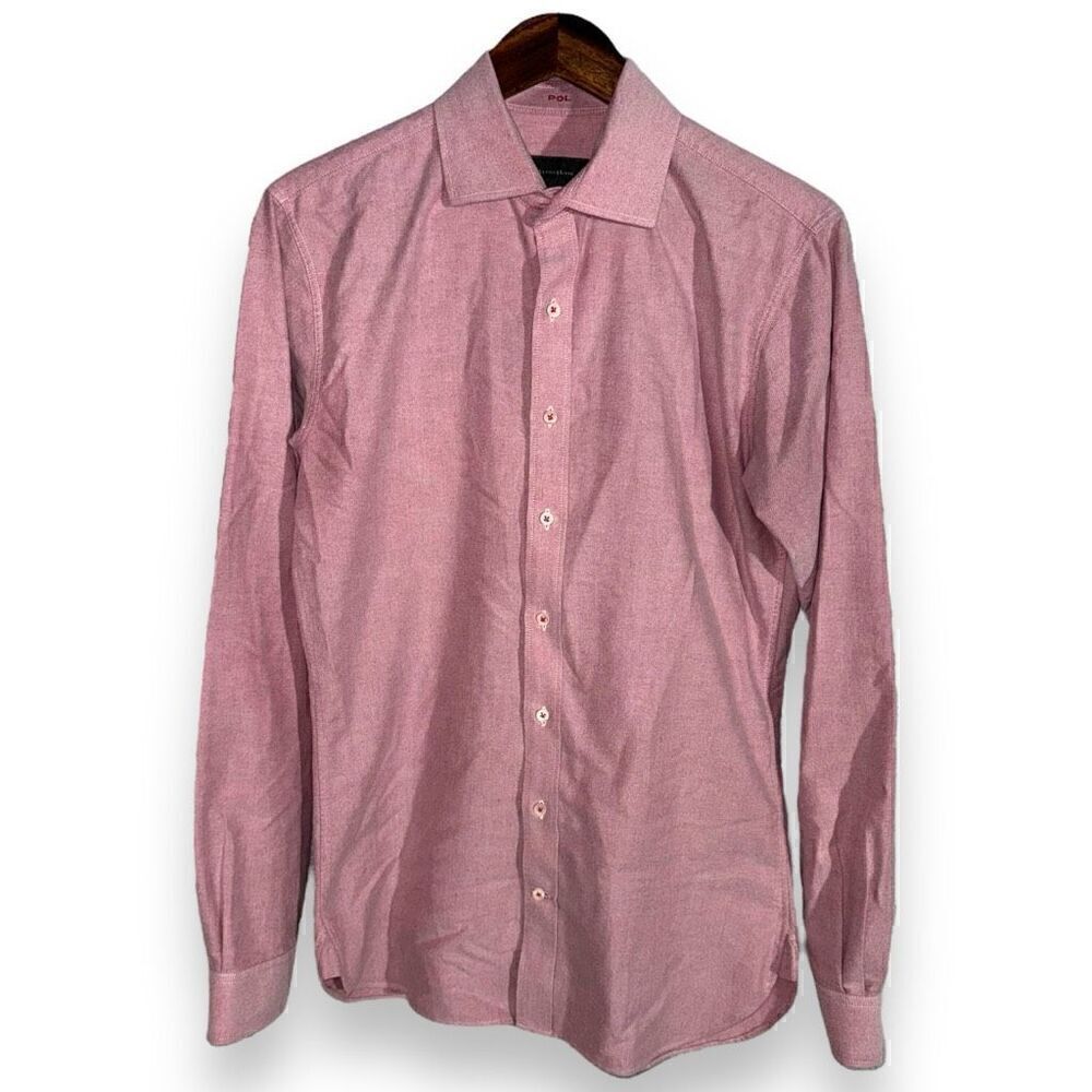 Red Alton Lane Cut Away Collar Dress Shirt Size S